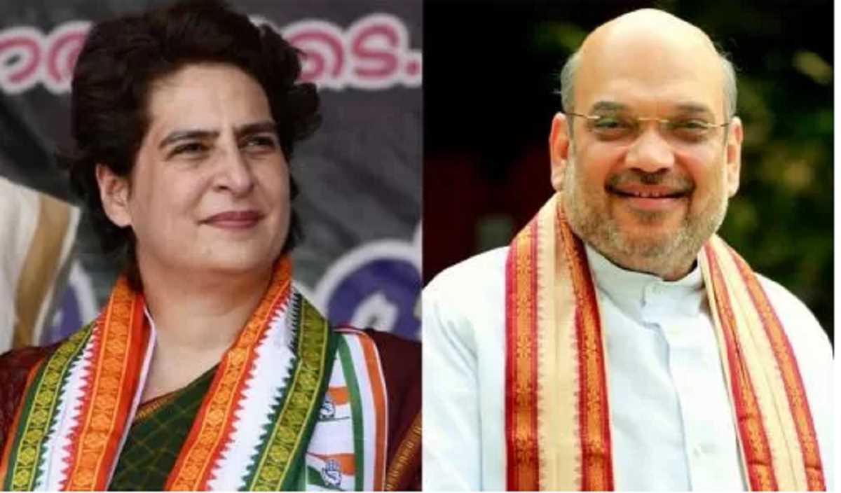 कर्नाटक चुनाव: प्रियंका गांधी व अमित शाह का हाई वोल्टेज प्रचार